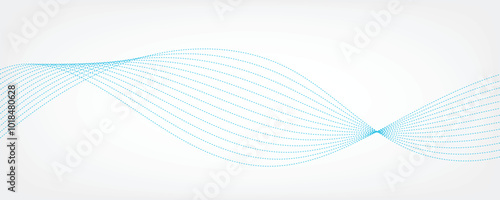 Abstract blue waves background. Vector illustration. 