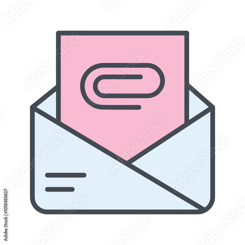 Attachment Clip Vector Icon
