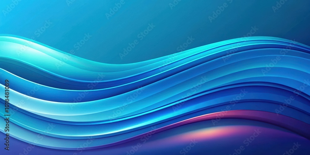 Abstract Blue and Purple Wave Background with Smooth, Fluid Shapes Abstract Blue and Purple Wave Background with Smooth, Fluid Shapes