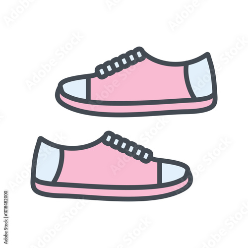 Toddler Shoes Vector Icon