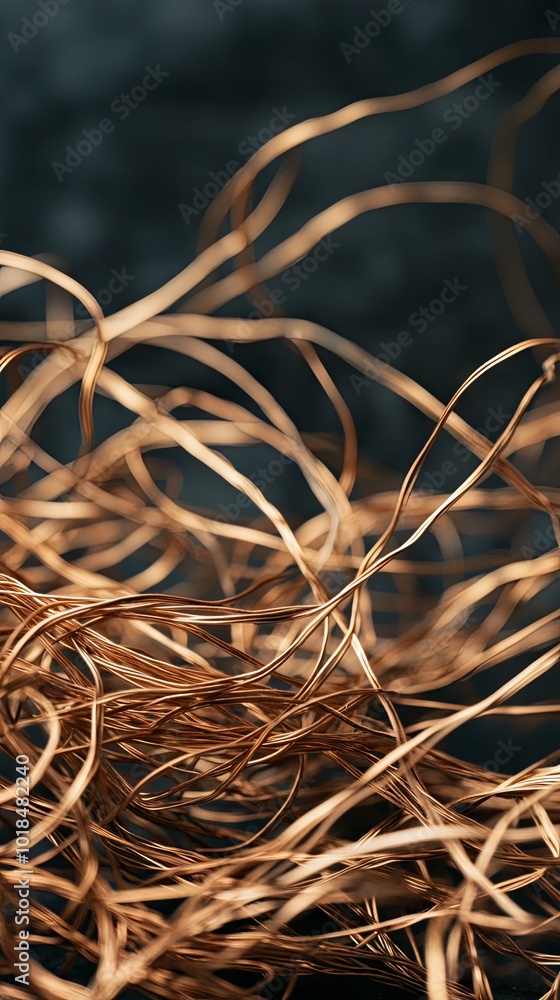 Abstract Copper Wire Texture Background Abstract Copper Wire Texture Background