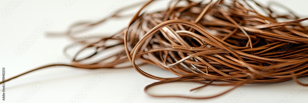Close-up of Twisted Copper Wire Close-up of Twisted Copper Wire