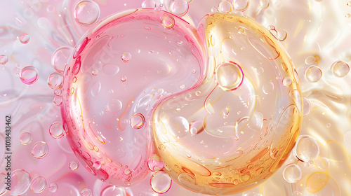 abstract background with a yin yang symbol