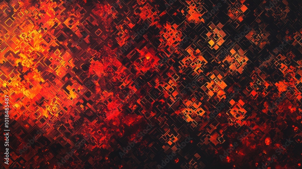 Captivating Chaotic Kaleidoscopic Pattern of Vibrant Fiery Geometric Abstractions Captivating Chaotic Kaleidoscopic Pattern of Vibrant Fiery Geometric Abstractions