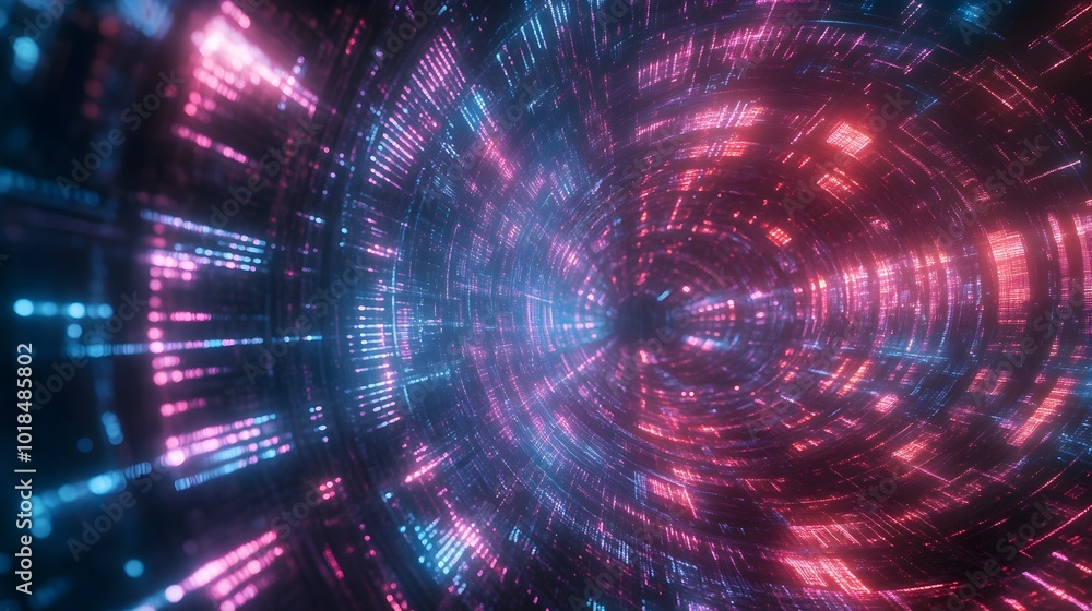 Mesmerizing Neon Lights Swirling in a Hypnotic Digital Vortex Futuristic Techno Cosmic Explosion of Color and Motion Mesmerizing Neon Lights Swirling in a Hypnotic Digital Vortex Futuristic Techno Cosmic Explosion of Color and Motion