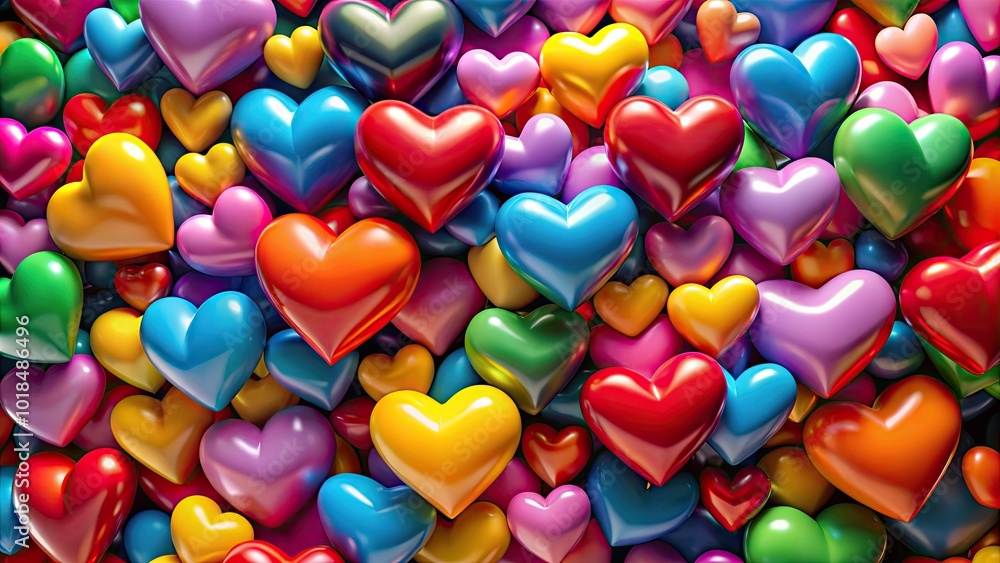 An array of vibrant hearts of diverse sizes, symbolizing love, affection, and friendship, captures the essence of deep connections and heartfelt relationships in our lives. An array of vibrant hearts of diverse sizes, symbolizing love, affection, and friendship, captures the essence of deep connections and heartfelt relationships in our lives.