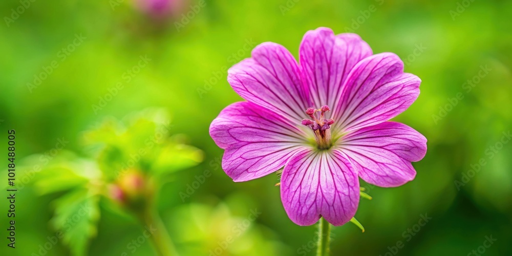 Pink Wood Cranesbill flower isolated on background, Wood cranesbill, Geranium sylvaticum, pink, flower, isolated,background, nature Pink Wood Cranesbill flower isolated on background, Wood cranesbill, Geranium sylvaticum, pink, flower, isolated,background, nature