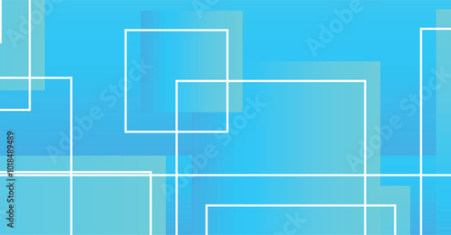 Vibrant Abstract Geometric Composition in Blue Gradients