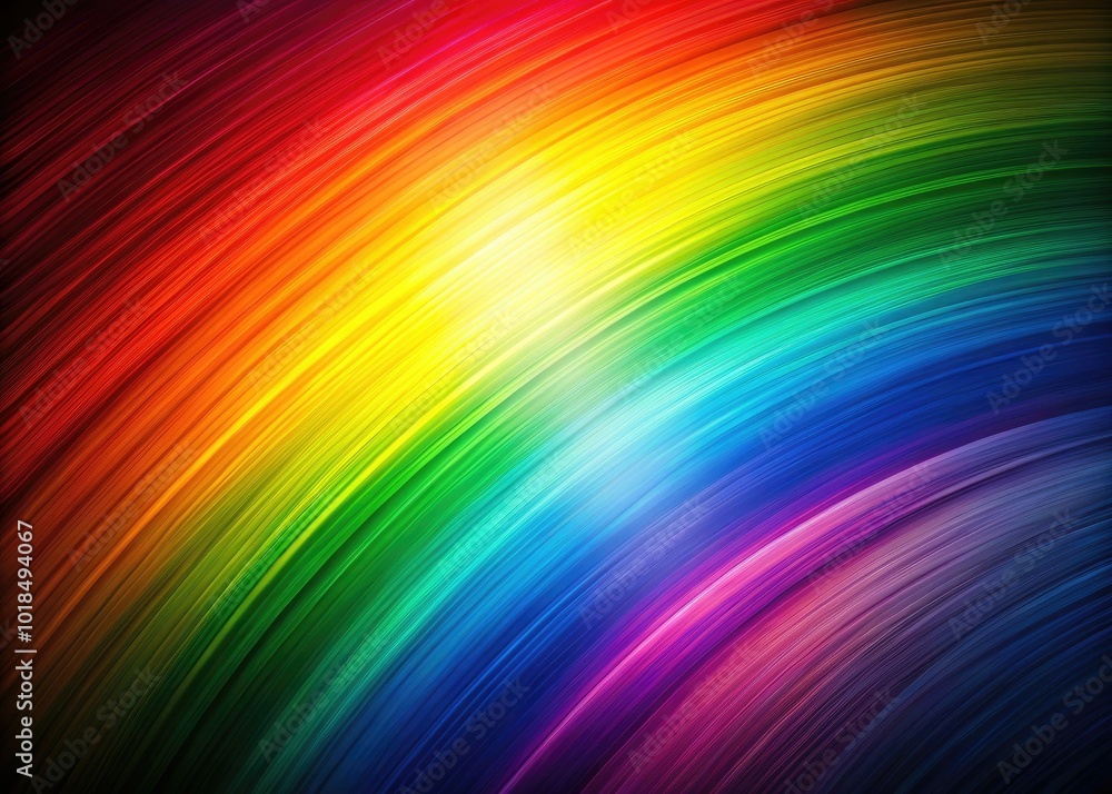 Featuring a deep black backdrop, this rainbow design presents a vivid blend of colors in a smooth gradient, captivating the viewer's attention with its vibrancy. Featuring a deep black backdrop, this rainbow design presents a vivid blend of colors in a smooth gradient, captivating the viewer's attention with its vibrancy.