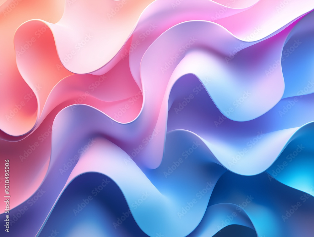 Abstract waves in modern pastel tones
Abstract waves in modern pastel tones