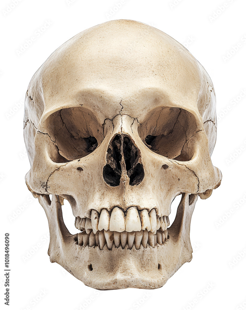 Realistic Human Skull on Transparent Background for Design Overlay, Clear PNG Illustration Realistic Human Skull on Transparent Background for Design Overlay, Clear PNG Illustration