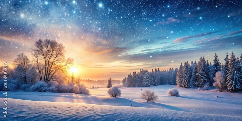 Snowy winter landscape at dusk with gentle falling snow and tranquil scenery, winter, landscape, dusk, snow, peaceful, scenery Snowy winter landscape at dusk with gentle falling snow and tranquil scenery, winter, landscape, dusk, snow, peaceful, scenery