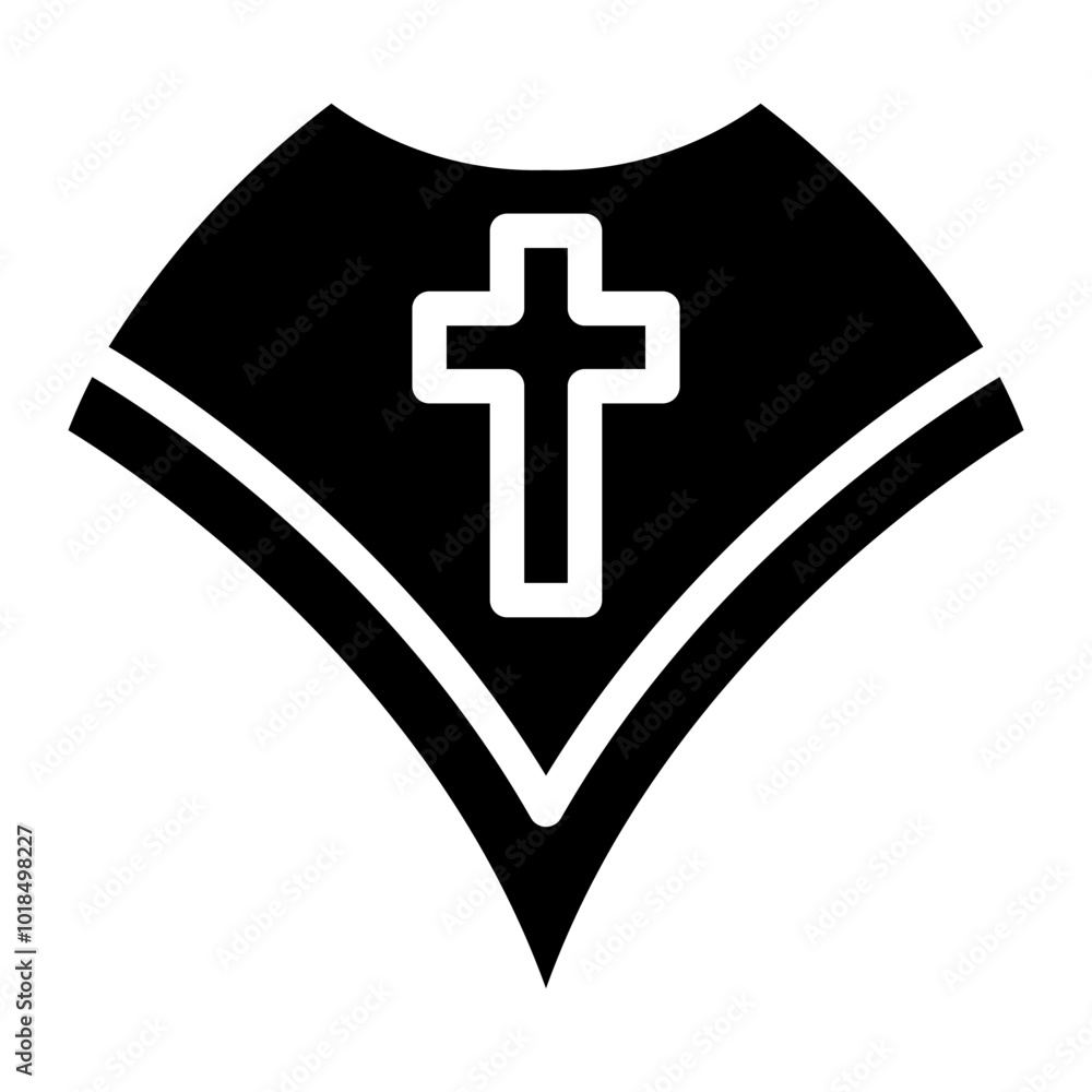 Obraz premium mantle glyph icon