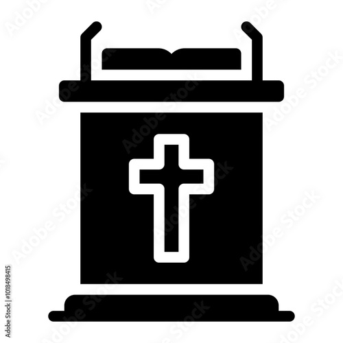 sermon glyph icon