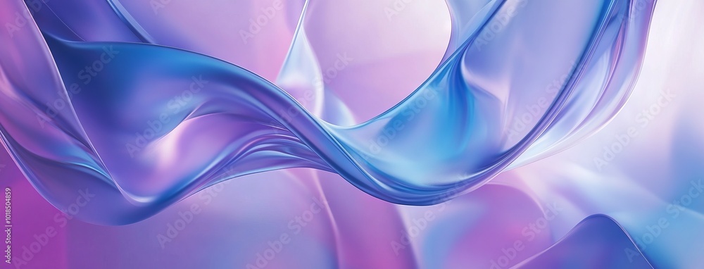 Fototapeta premium Futuristic Abstract Background with Blue and Purple Gradient. AI generated illustration