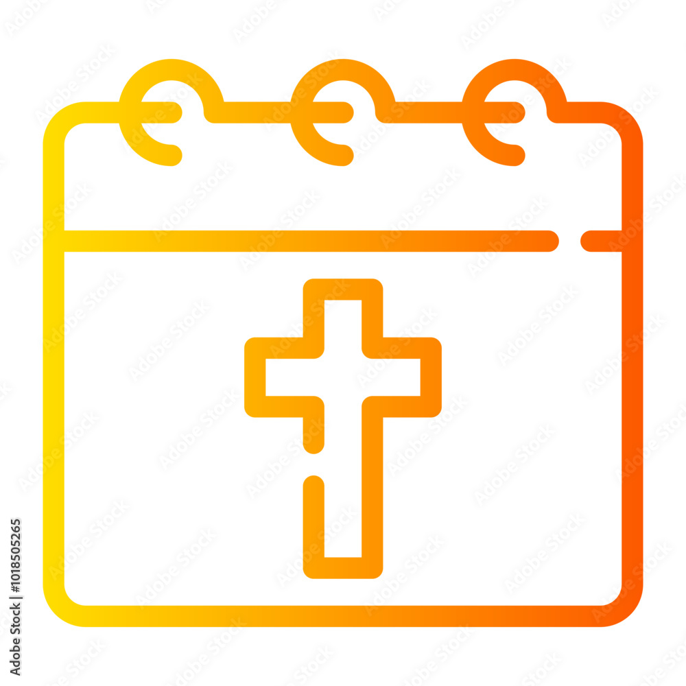 Obraz premium calendar gradient icon