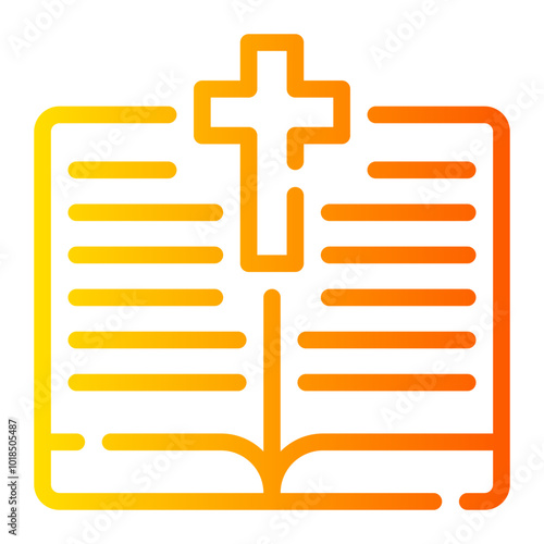 holy bible gradient icon