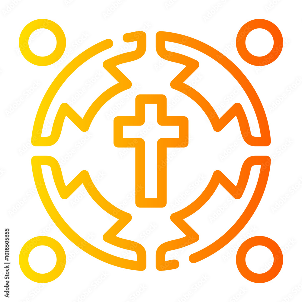 Obraz premium people gradient icon