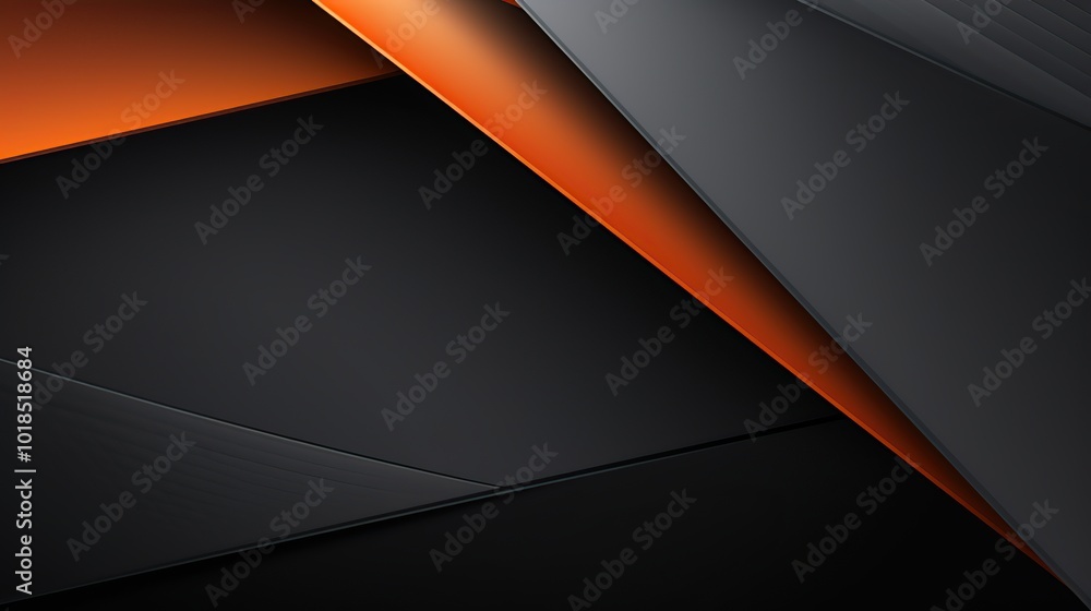 Abstract Black and Orange Geometric Background Abstract Black and Orange Geometric Background