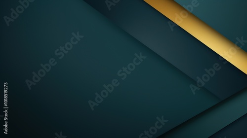 Abstract background with dark teal and gold diagonal lines, modern geometric design