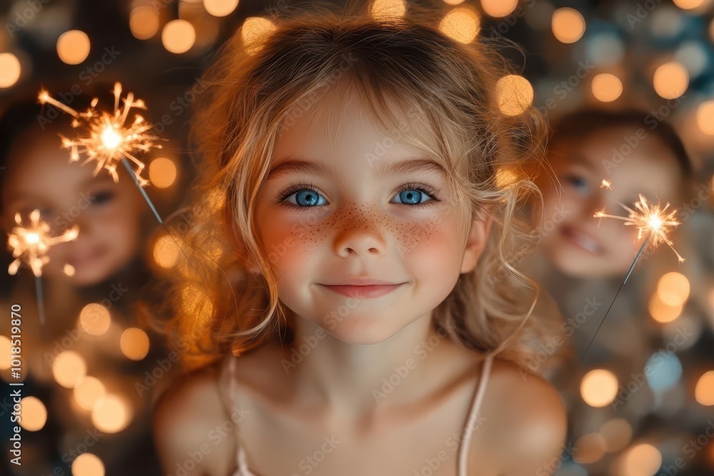 joyful child holding a sparkler surrounded by colorful bursts of light celebrating independence day with a backdrop of fireworks capturing innocence and festivity in a bright summer night joyful child holding a sparkler surrounded by colorful bursts of light celebrating independence day with a backdrop of fireworks capturing innocence and festivity in a bright summer night