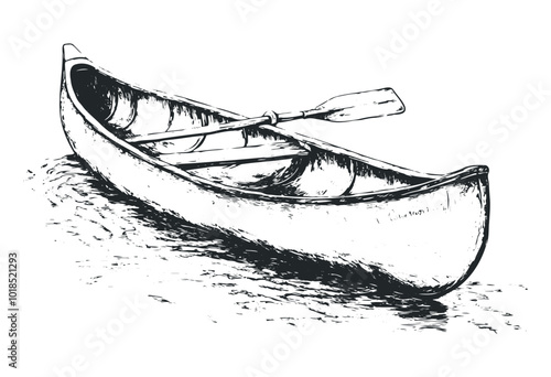 Decorative carousel horse in motion illustration. Vector retro hand drawn illustration.