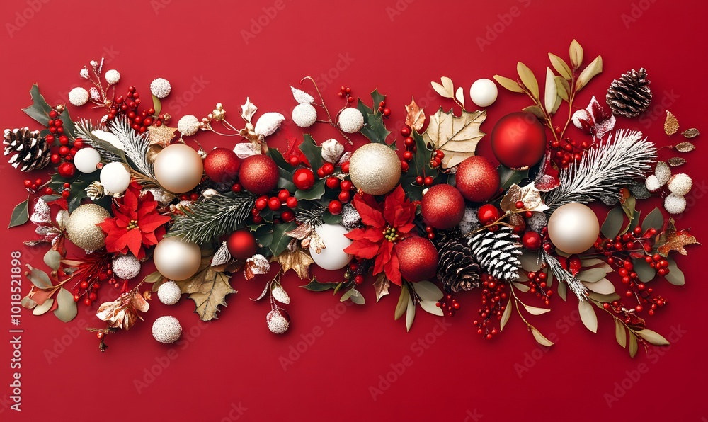 christmas tree decorations, xmas, holiday, pattern , generation AI christmas tree decorations, xmas, holiday, pattern , generation AI