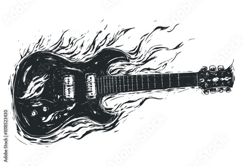 Antique book with floral design on cover. Vector retro hand drawn illustration.