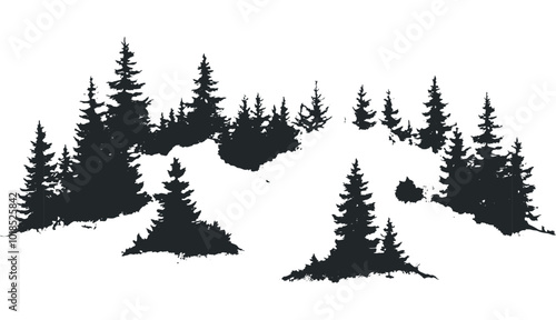 Black and white owl illustration. Vector retro hand drawn illustration.