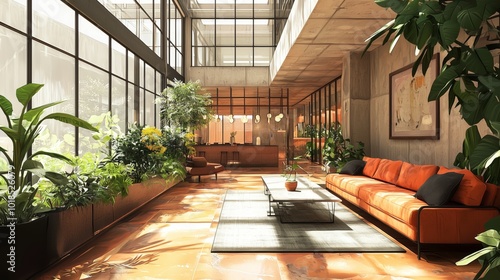 Modern Shared Living Space with Natural Light