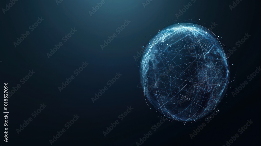 Obraz premium Digital Globe Illustration