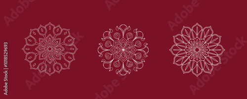 Mandala Pattern Design Editable Vector or EPS