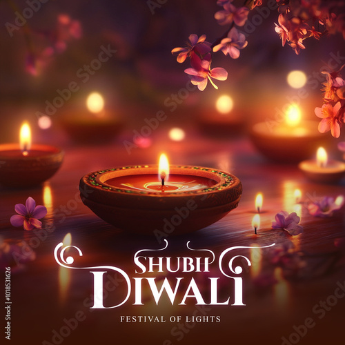 Shubh Diwali banner design