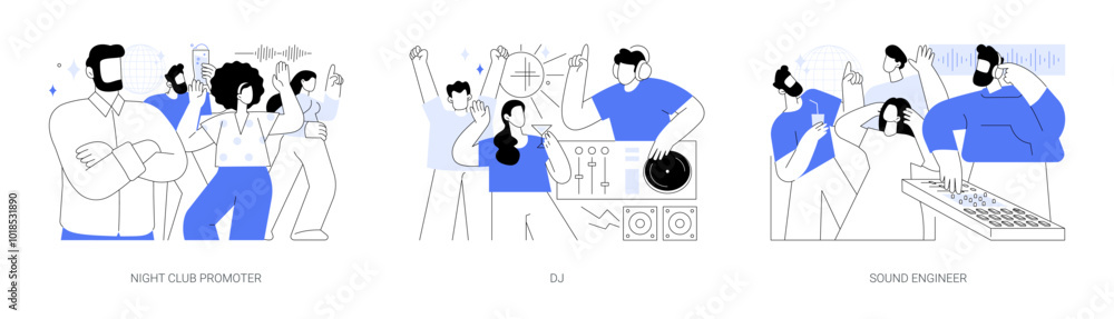 Club management isolated cartoon vector illustrations se Club management isolated cartoon vector illustrations se