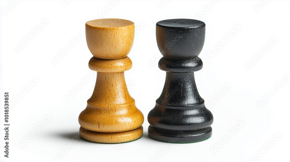 Chess Pieces Isolated on White Background Chess Pieces Isolated on White Background