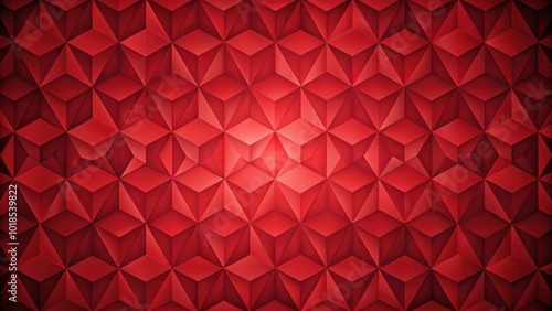 Wallpaper Mural Abstract Geometric Red Pattern with Triangles and Cubes for a Modern Design Background Torontodigital.ca