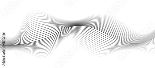 abstract black and white wave background