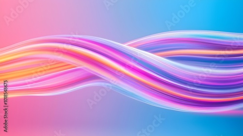 Luminous Dreamscapes Flowing Light Arcs and Multicolored Gradients Over Surreal Forms - Abstract Background for Creative Projects and Designs