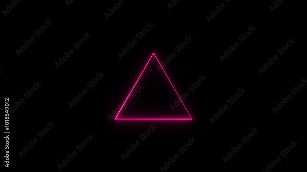 4k Neon Radial Concentric Triangle Animation Design. 4k Neon Radial Concentric Triangle Animation Design.