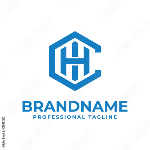Letters CHI Hexagon Logo, for CHI, CIH, HCI, HIC, ICH, IHC initials