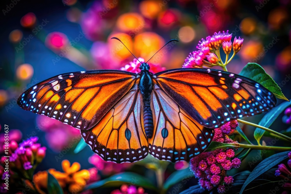 Obraz premium Breathtaking close-up images of Monarch butterflies, perfect for nature enthusiasts, conservation advocates, and educators. Discover the beauty and importance of these remarkable creatures.