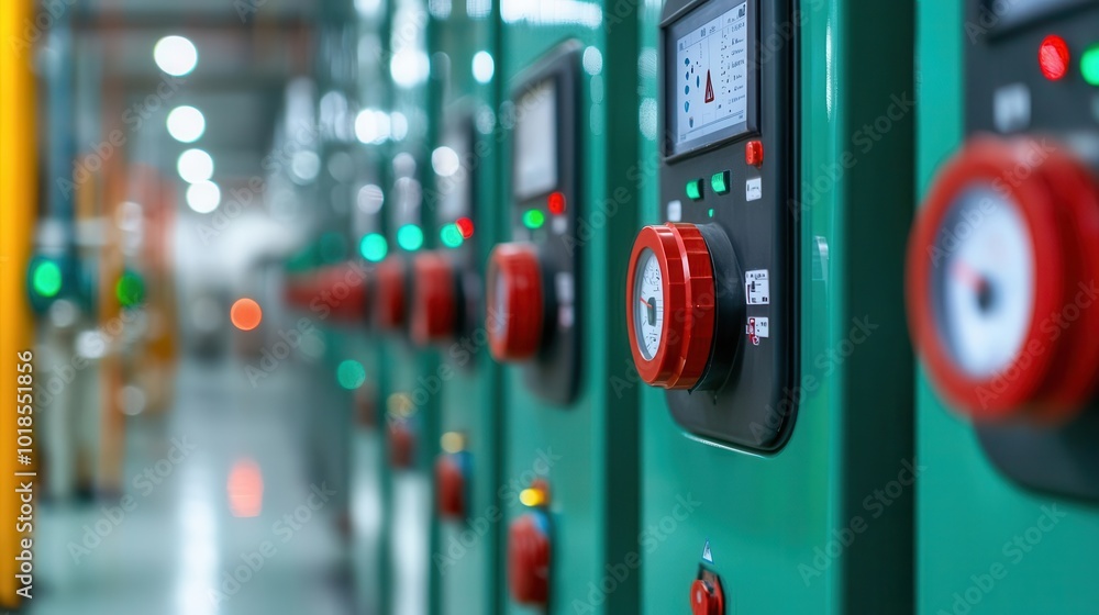 Detailed view of a smart water system s monitoring panel, detecting leaks and optimizing usage Detailed view of a smart water system s monitoring panel, detecting leaks and optimizing usage