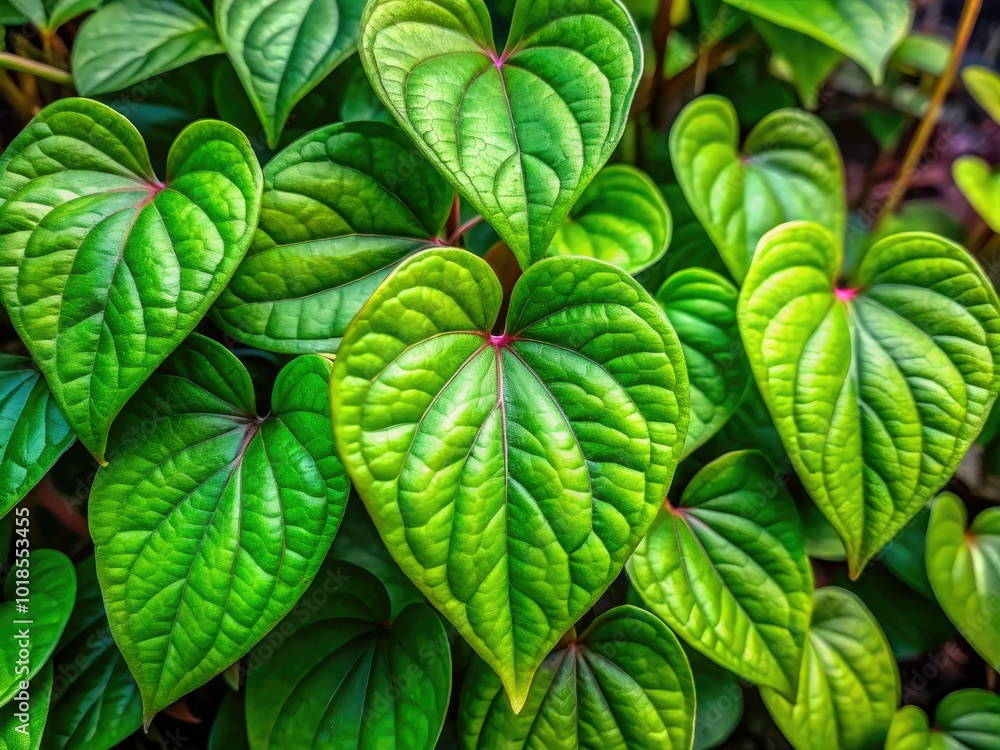 Lush heart leaf plant thrives in its natural habitat, showcasing vibrant green leaves that flourish beautifully amid a rich landscape, exuding life and vitality. Lush heart leaf plant thrives in its natural habitat, showcasing vibrant green leaves that flourish beautifully amid a rich landscape, exuding life and vitality.