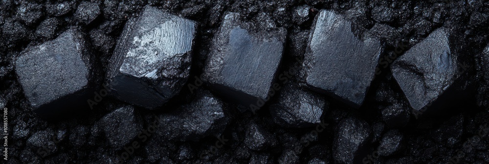 Dark, Rough, and Jagged Black Rocks in a Monochromatic Composition Dark, Rough, and Jagged Black Rocks in a Monochromatic Composition