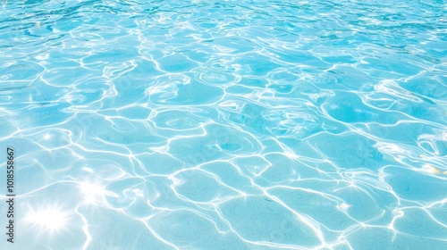 Sparkling Blue Water Surface in Bright Sunlight