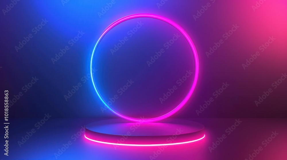 Neon Circle Abstract Neon Circle Abstract