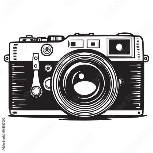 retro camera Silhouette