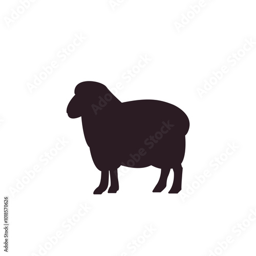 sheep symbol sign icon vector illustration animal cute ram ewe