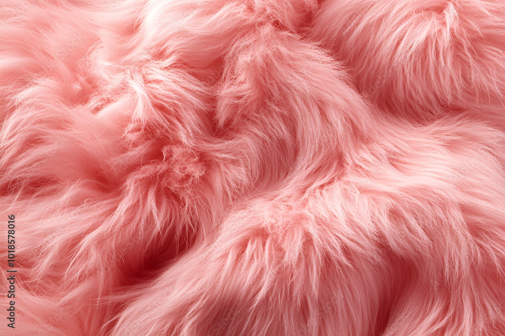 soft and fluffy pink faux fur texture with wavy patterns creating a cozy and luxurious background. soft and fluffy pink faux fur texture with wavy patterns creating a cozy and luxurious background.