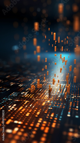 Flowing tech data with futuristic vibes